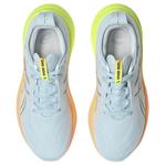 Женские кроссовки Asics Gel Nimbus 26 Paris Cool Grey Safety Yellow, серо-желтые - фото 3