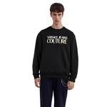 Свитшот с принтом логотипа VERSACE JEANS COUTURE, черный - фото 5