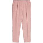 Брюки Max Mara с плиссированными деталями WEEKEND MaxMara, розовый - фото