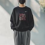 Унисекс худи Nike черное - фото 8