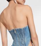 Джинсовое бюстье Magda Butrym, синий - фото 5