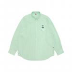 Рубашка A Bathing APE с вышитым полосатым логотипом Aape, синий - фото 5