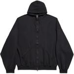 Толстовка с капюшоном Security Tape Logo Large Zip Up Balenciaga, черный - фото 2