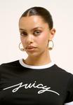 Футболка с принтом SCRIPT RINGER Juicy Couture, черный - фото 4
