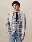 Пиджак из чистого льна в клетку Hackett London, Multi - фото 7