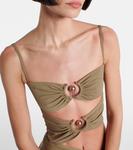 Орбита плиссированное макси-платье Christopher Esber, Eucalypt - фото 4