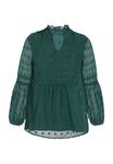 NAEMI Блузка в темно-зеленом цвете - фото