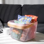 Корзина RISATORP IKEA, 25x26x18 см, розовый - фото 2