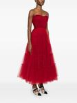 Платье макси из тюля Ana Radu, красный - фото 3