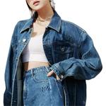 Джинсовая куртка унисекс синий Mlb - фото 3