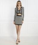 Юбка Elisabetta Franchi мини с узором, черный/белый - фото 2