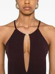 Вечернее платье макси с вырезом халтер TOM FORD, фиолетовый - фото 5