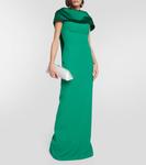 Платье Inaya из крепа SAFIYAA, зеленый - фото 2