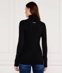 Свитер женский Pinko шерстяной с разрезами по бокам, черный - фото 3