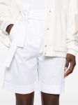 Eleventy шорты-бермуды с поясом, белый - фото 5