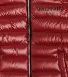 Пуховик с логотипом Balmain, красный - фото 2