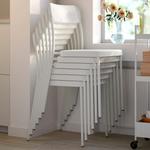 Стол и 6 стульев VIHALS/VIHALS IKEA, 180x74 см, белый - фото 4