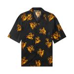 Рубашка Palm Angels Burning Monogram Shirt, черный - фото