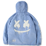 Пуховик Unisex ER, синий серый - фото