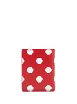 Картхолдер в горох Comme Des Garçons Wallet, красный - фото 2