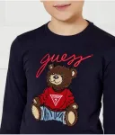 Лонгслив regular fit Guess, темно-синий - фото 4