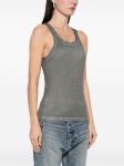 Helmut Lang топ без рукавов, серый - фото 3