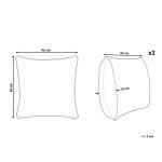 Декоративные подушка Beliani, 45x45 см, бежевый - фото 4