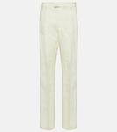 Льняные прямые брюки Bottega Veneta, Pastry - фото