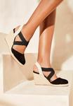 Босоножки на платформе REGULAR FIT - MID CLOSED TOE CROSS STRAP Lipsy, черный - фото 2