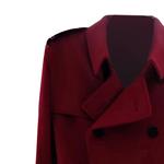 Пальто мужское глубокого красного цвета Burberry, тёмно-красное - фото 4