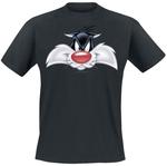 Футболка Looney Tunes Sylvester - Big Face, черный - фото