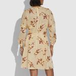 Платье с длинными рукавами женское желтое Coach - фото 3