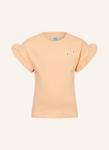 Футболка с оборками Koko Noko, оранжевый - фото