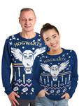 Пуловер United Labels Harry Potter Winterpullover Hedwig Eule Winter Pullover Ugly Sweater, синий - фото
