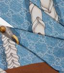 Шелковый шарф GG Gucci, Sky Blue/Light Brown - фото 4