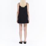 Футболка с V-образным вырезом мини-платье WE11DONE, черный - фото 5