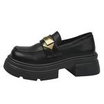 BINGO DUCK Лоферы женские черные - фото