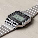 Часы Casio Vintage Digital Watch 'Silver Black', синий - фото 2
