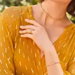 Pandora Серебряное ожерелье 925 пробы для женщин Gold - фото 5