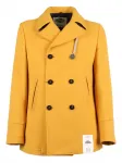Двубортное короткое пальто Camplin, желтый - фото