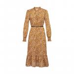 Платье средней длины Deep Breath с цветочным принтом, желтый - фото 3