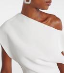 Асимметричное платье с оборками Maticevski, белый - фото 4