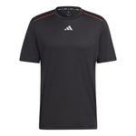Футболка Adidas Workout Base Logo Tee 'Black Transparent', черный - фото