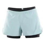 Женские шорты Cross 2 в 1 Salomon, серый - фото 3