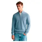 Свитер Gant 8030199 half zip, синий - фото