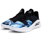 Кроссовки Bruce Lee X Under Armour Curry 4 Low "Dark Water", синий - фото 3