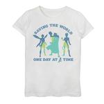 Футболка с силуэтом команды Marvel Avengers для девочек 7–16 лет Marvel - фото