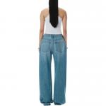 Широкие джинсы Alexander Wang, синий - фото 5