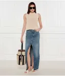 Тапочки кожаные Double T Sport Slide Tory Burch, белый - фото 2