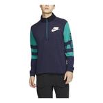 Толстовка Nike AS M WILD RUN MIDLAYER stripe sleeves 'Navy', синий - фото